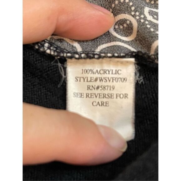Notations black sweater shirt size 2X - Picture 5 of 7